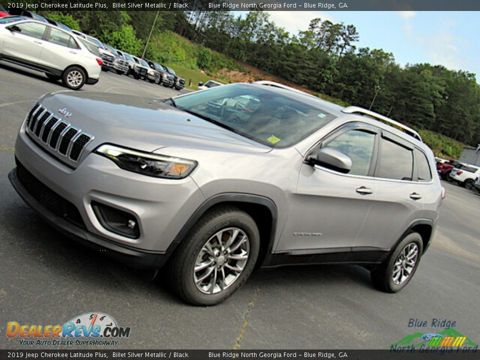 2019 Jeep Cherokee Latitude Plus Billet Silver Metallic / Black Photo #26