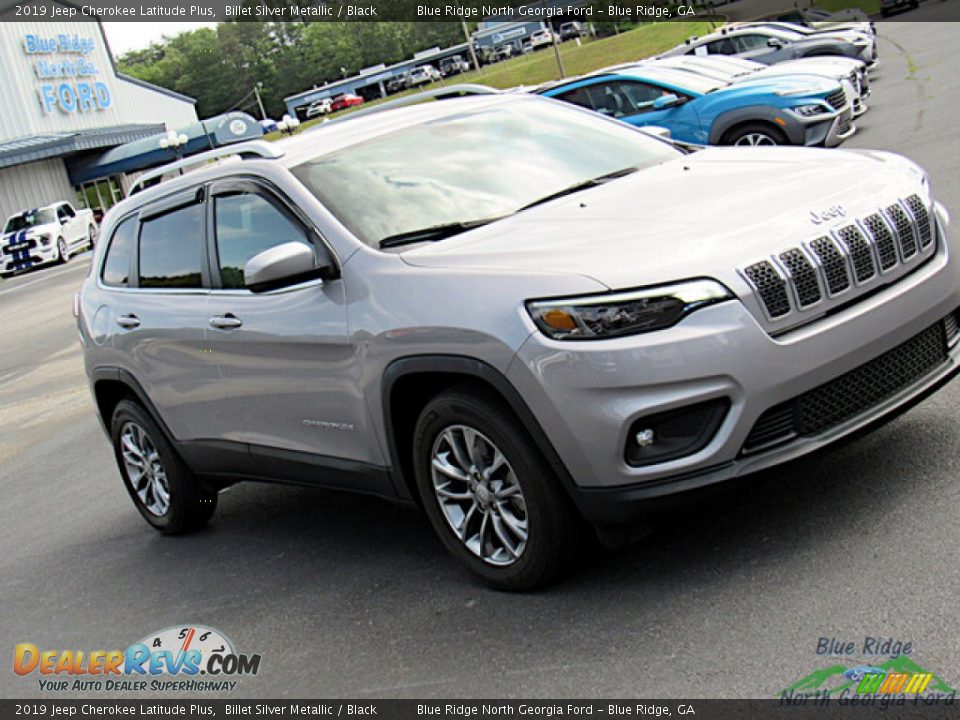 2019 Jeep Cherokee Latitude Plus Billet Silver Metallic / Black Photo #27