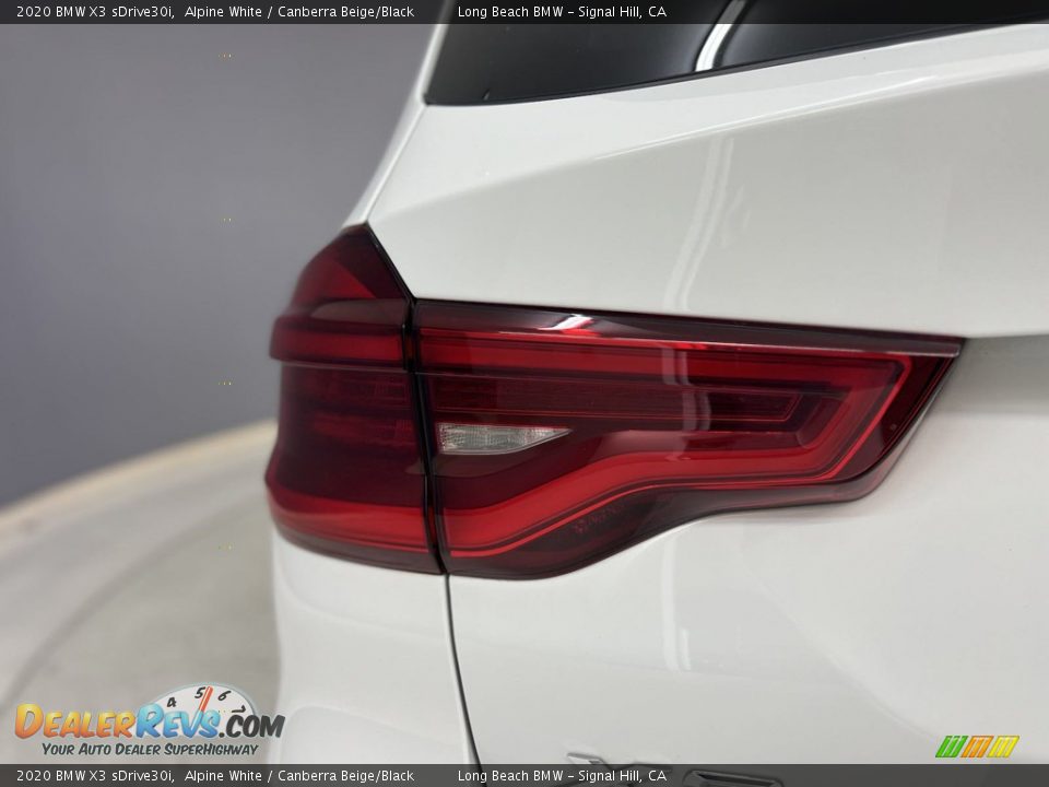 2020 BMW X3 sDrive30i Alpine White / Canberra Beige/Black Photo #17