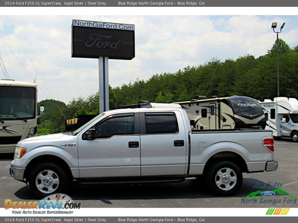 2014 Ford F150 XL SuperCrew Ingot Silver / Steel Grey Photo #2