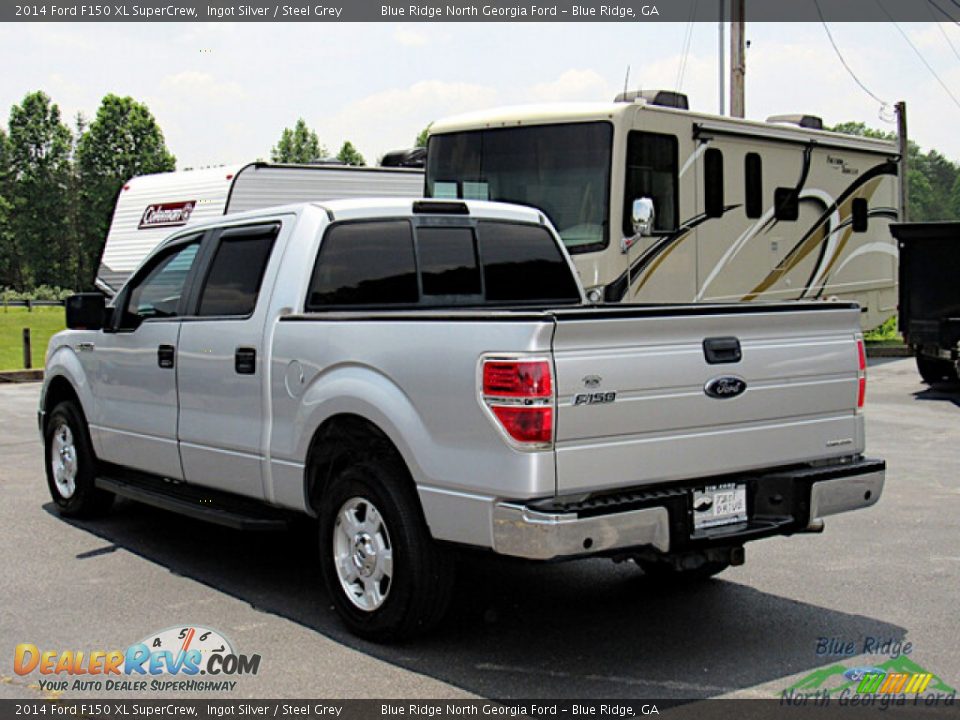 2014 Ford F150 XL SuperCrew Ingot Silver / Steel Grey Photo #3