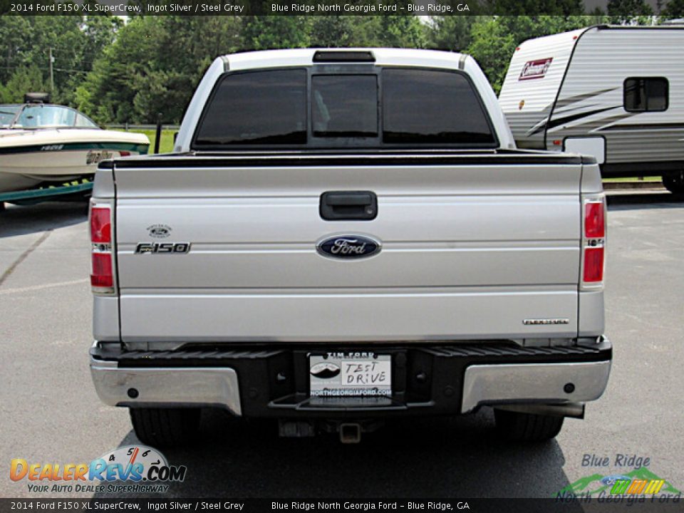 2014 Ford F150 XL SuperCrew Ingot Silver / Steel Grey Photo #4