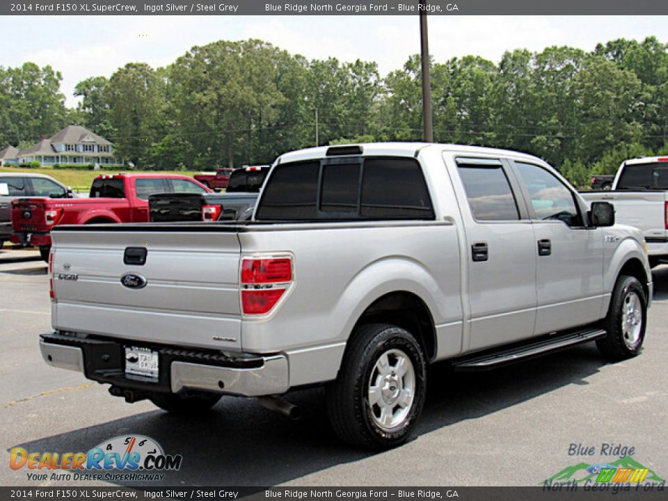 2014 Ford F150 XL SuperCrew Ingot Silver / Steel Grey Photo #5