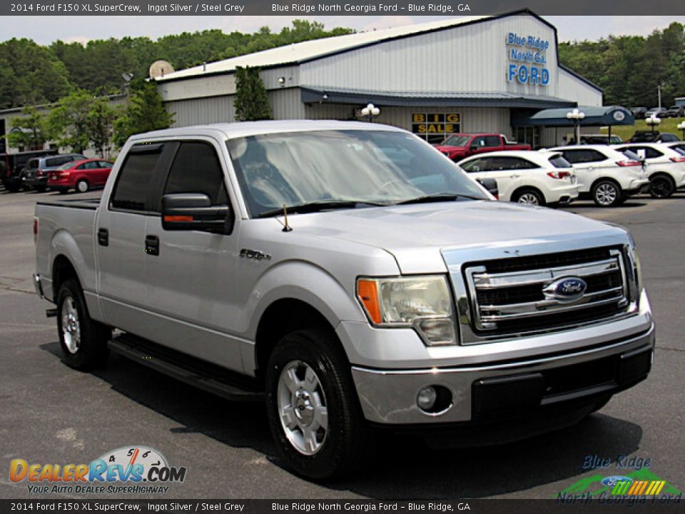 2014 Ford F150 XL SuperCrew Ingot Silver / Steel Grey Photo #7