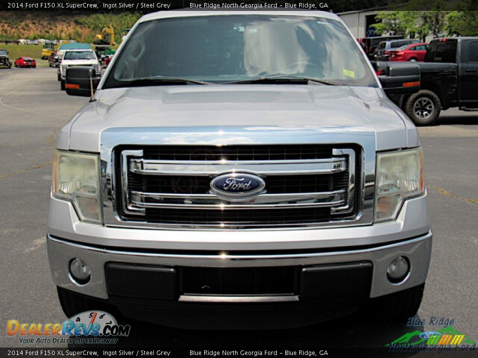 2014 Ford F150 XL SuperCrew Ingot Silver / Steel Grey Photo #8
