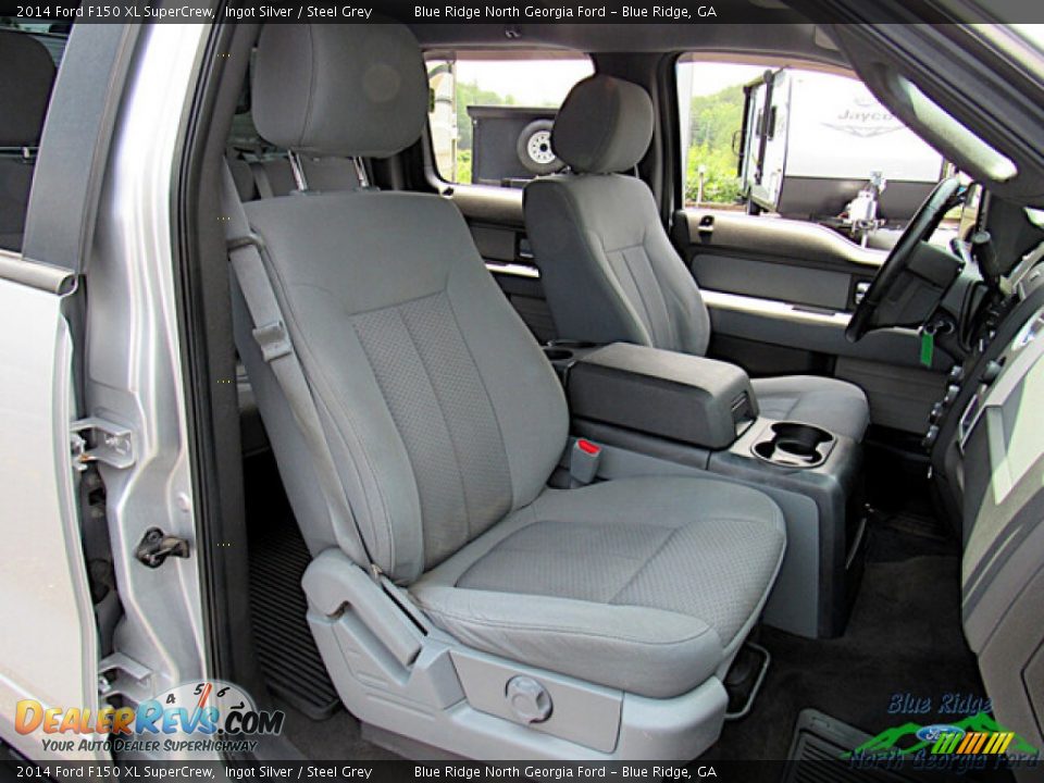 2014 Ford F150 XL SuperCrew Ingot Silver / Steel Grey Photo #12