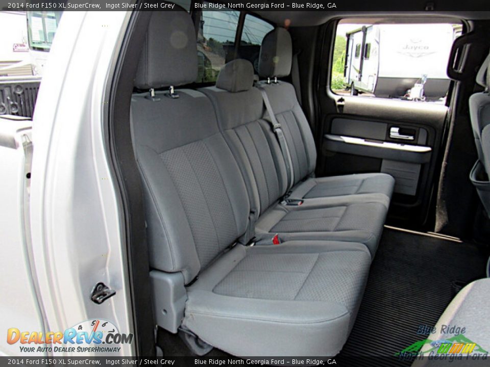 2014 Ford F150 XL SuperCrew Ingot Silver / Steel Grey Photo #13