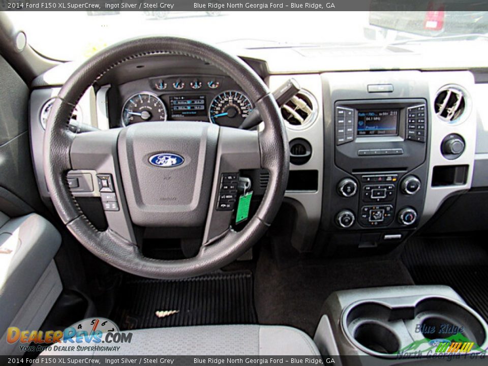 2014 Ford F150 XL SuperCrew Ingot Silver / Steel Grey Photo #15