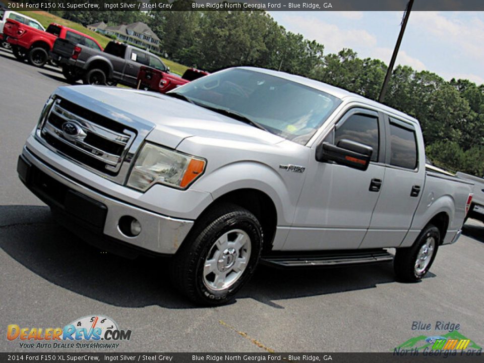 2014 Ford F150 XL SuperCrew Ingot Silver / Steel Grey Photo #19