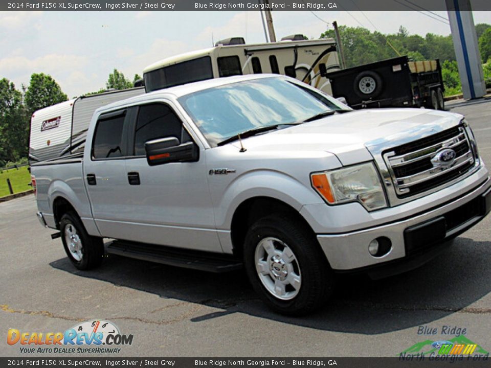 2014 Ford F150 XL SuperCrew Ingot Silver / Steel Grey Photo #20