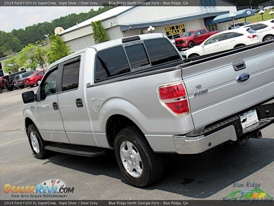 2014 Ford F150 XL SuperCrew Ingot Silver / Steel Grey Photo #22