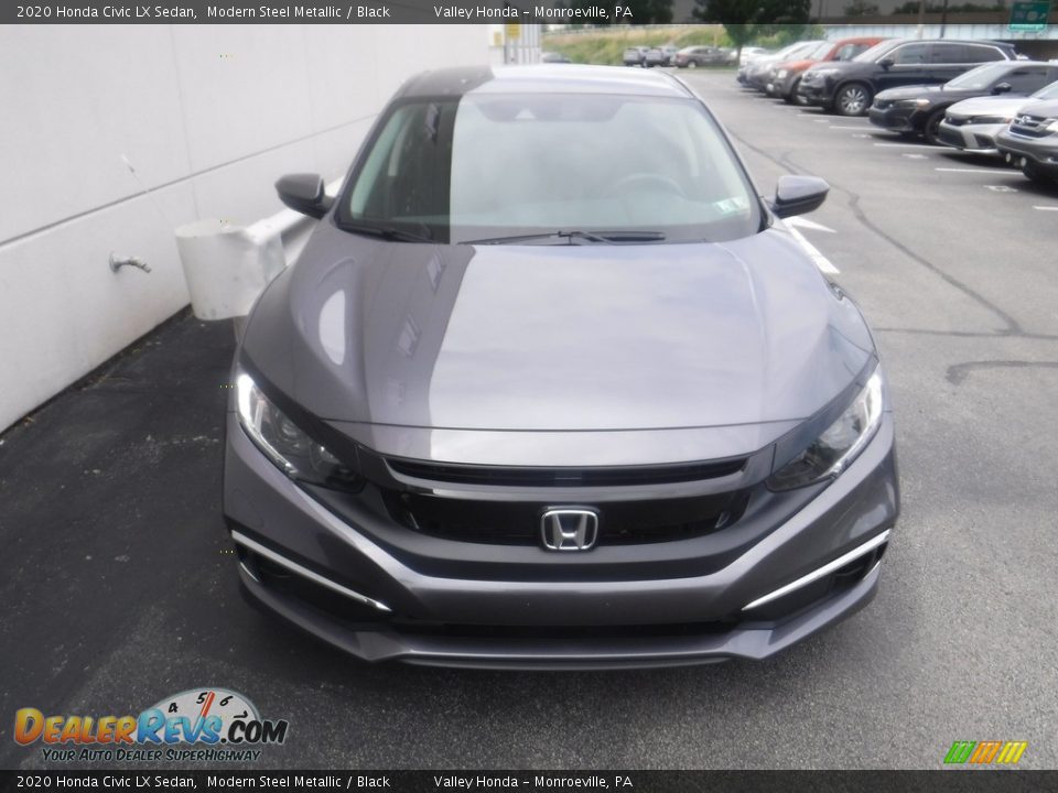2020 Honda Civic LX Sedan Modern Steel Metallic / Black Photo #3