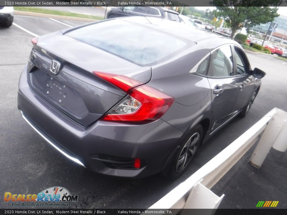 2020 Honda Civic LX Sedan Modern Steel Metallic / Black Photo #5