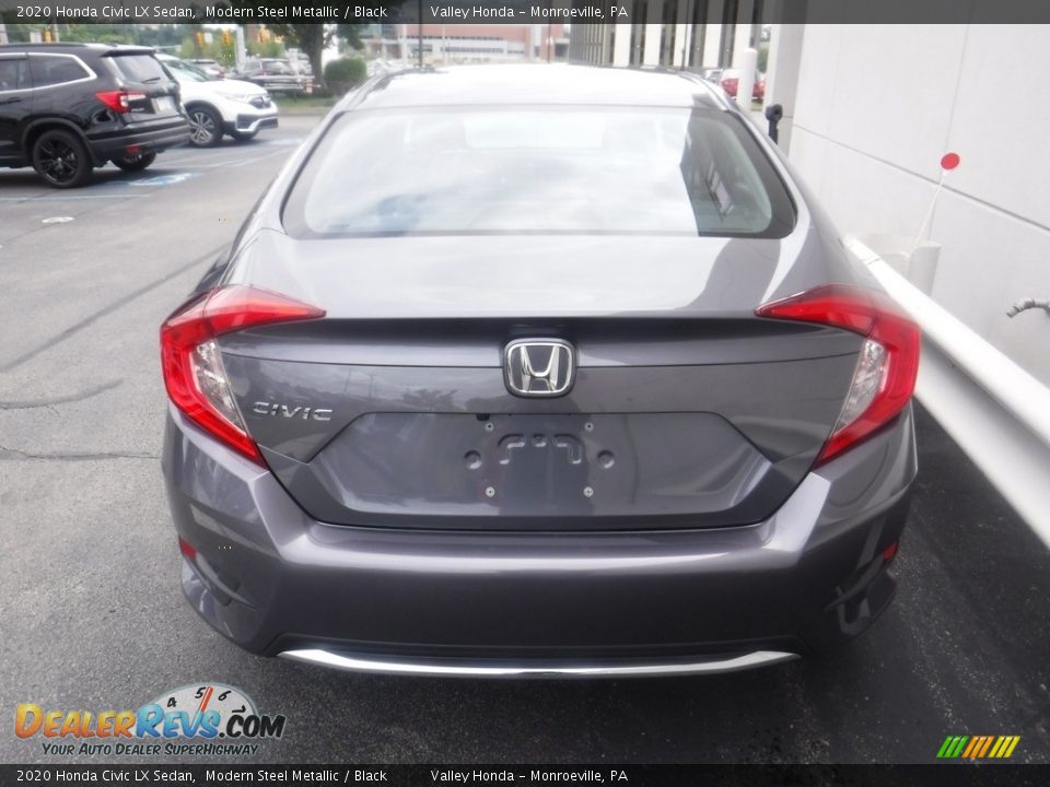 2020 Honda Civic LX Sedan Modern Steel Metallic / Black Photo #6