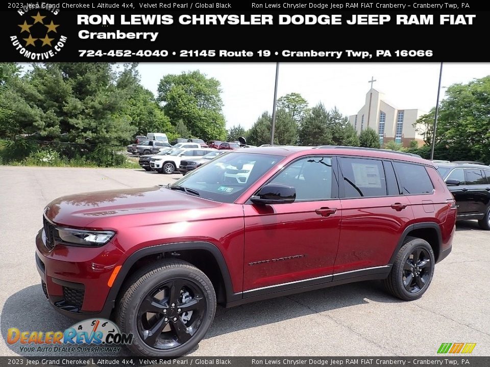 2023 Jeep Grand Cherokee L Altitude 4x4 Velvet Red Pearl / Global Black Photo #1