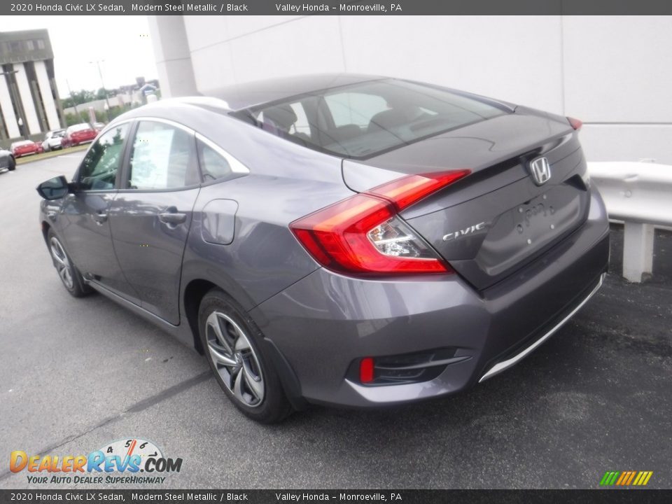 2020 Honda Civic LX Sedan Modern Steel Metallic / Black Photo #7