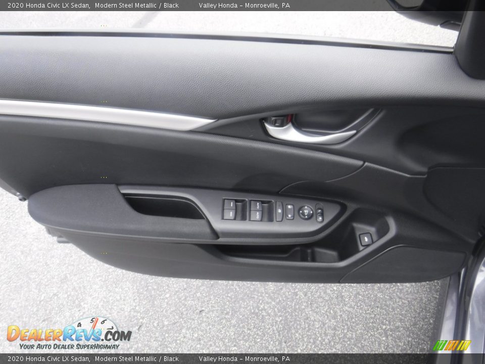 2020 Honda Civic LX Sedan Modern Steel Metallic / Black Photo #8