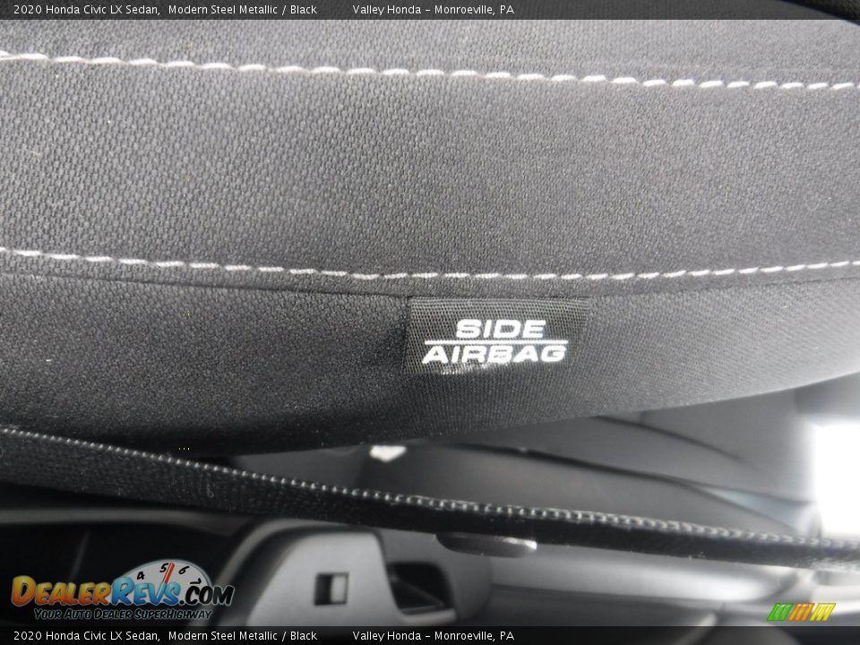 2020 Honda Civic LX Sedan Modern Steel Metallic / Black Photo #12