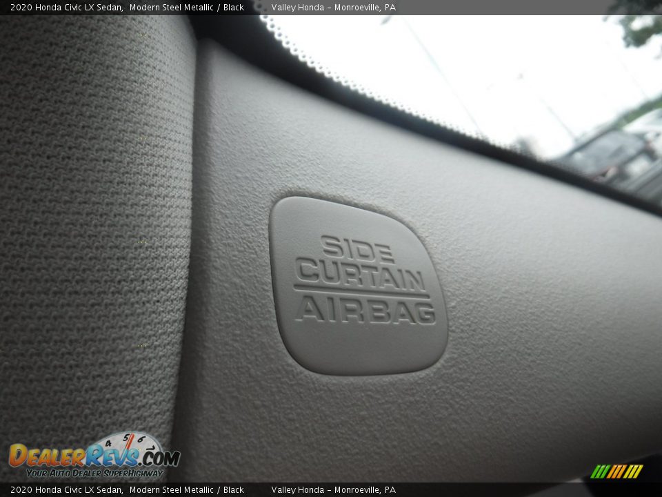 2020 Honda Civic LX Sedan Modern Steel Metallic / Black Photo #13