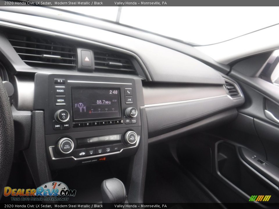 2020 Honda Civic LX Sedan Modern Steel Metallic / Black Photo #14