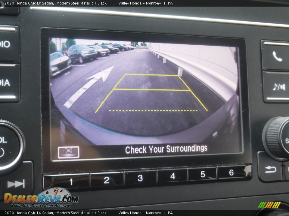 2020 Honda Civic LX Sedan Modern Steel Metallic / Black Photo #15