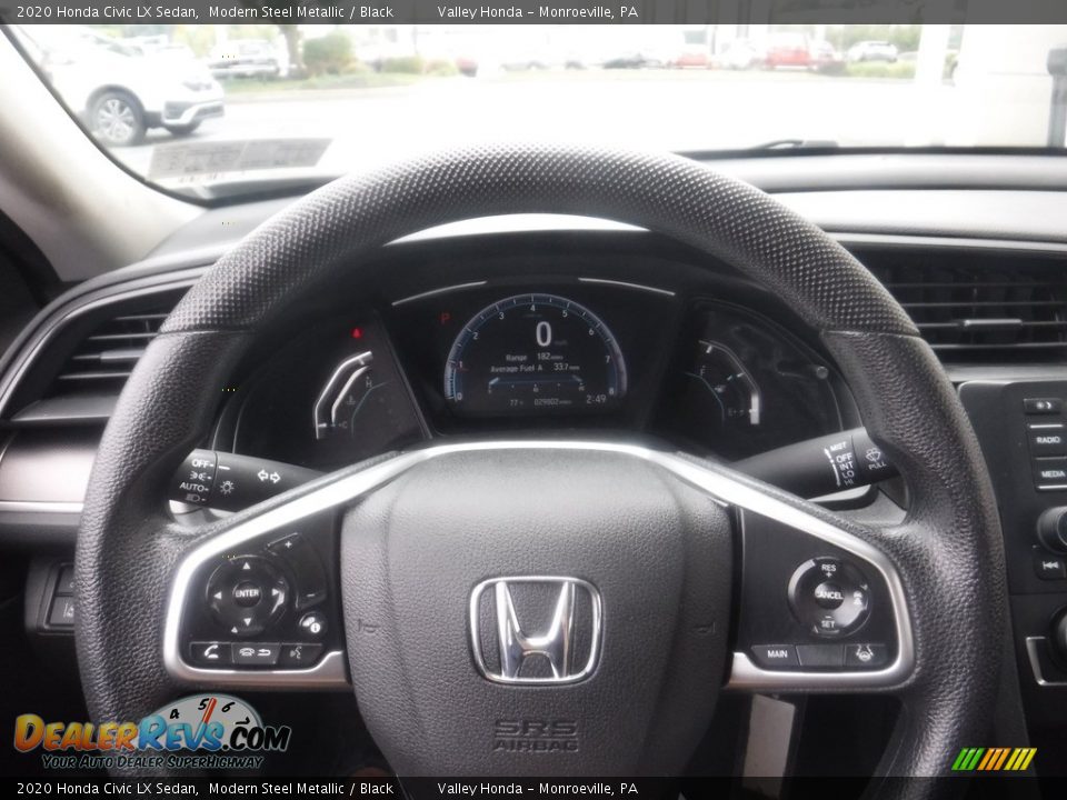 2020 Honda Civic LX Sedan Modern Steel Metallic / Black Photo #20