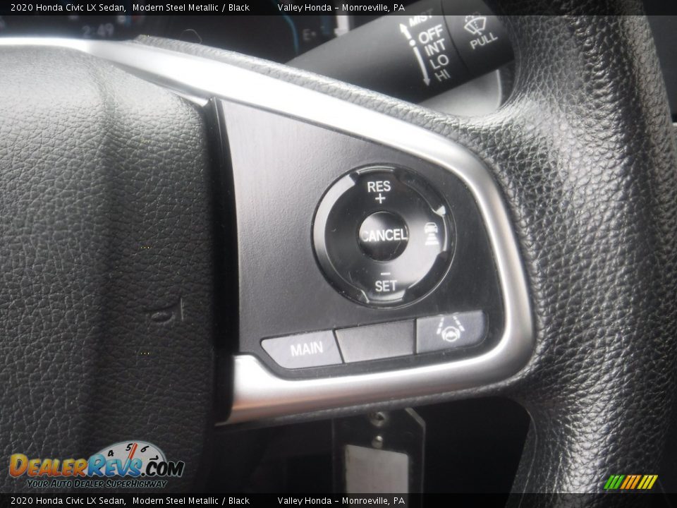 2020 Honda Civic LX Sedan Modern Steel Metallic / Black Photo #22