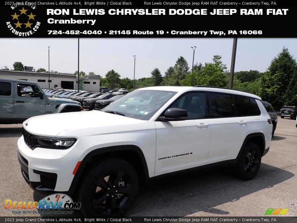 2023 Jeep Grand Cherokee L Altitude 4x4 Bright White / Global Black Photo #1