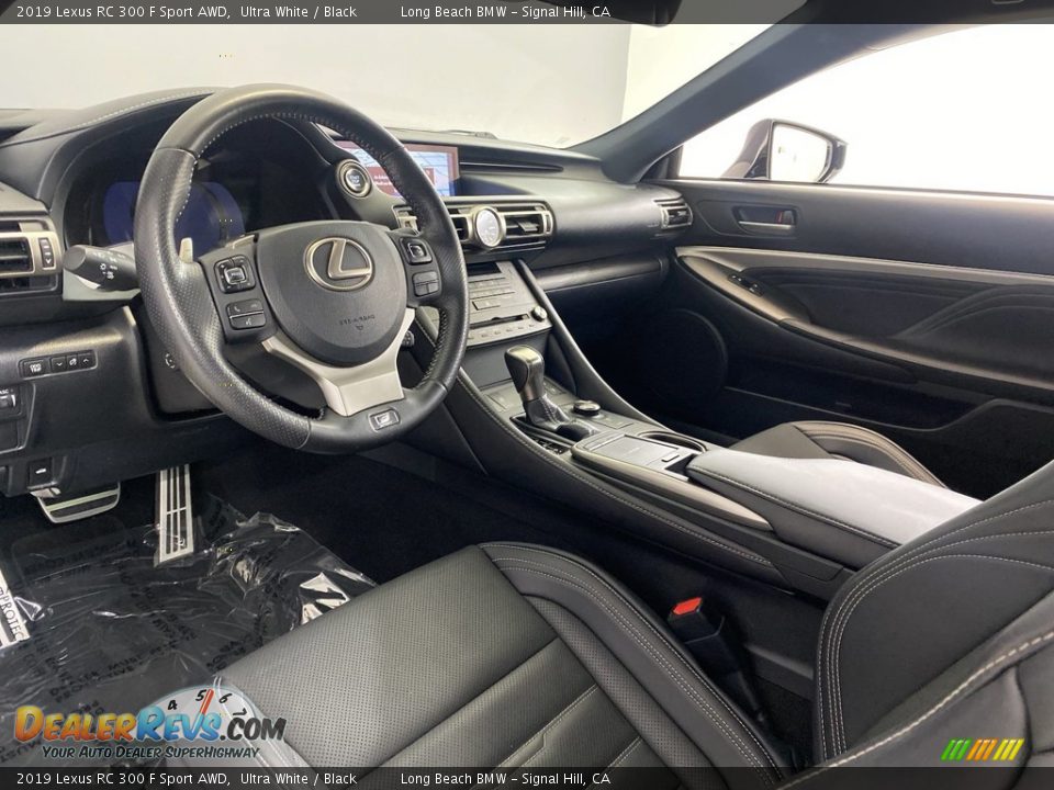 Black Interior - 2019 Lexus RC 300 F Sport AWD Photo #15