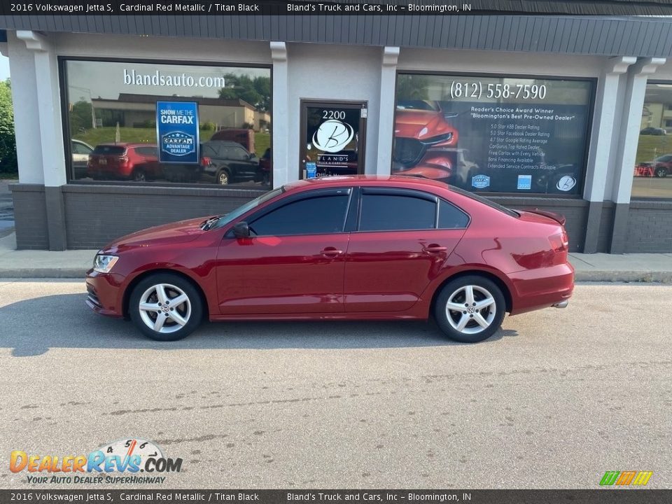 2016 Volkswagen Jetta S Cardinal Red Metallic / Titan Black Photo #1