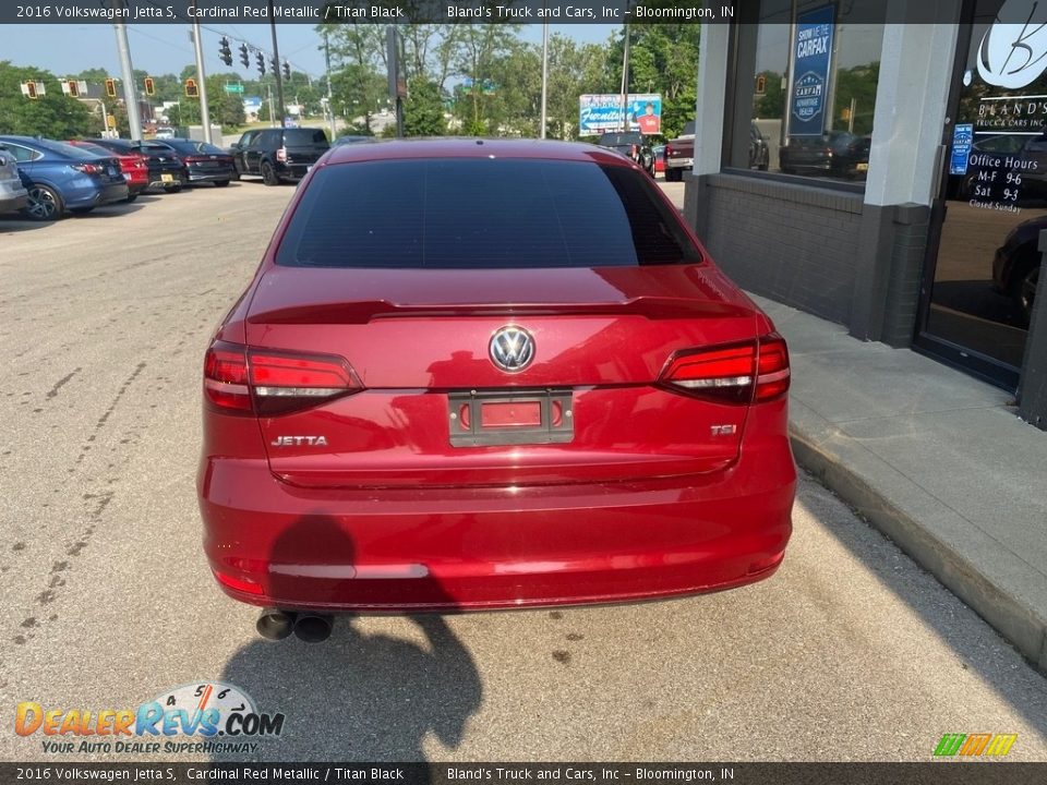 2016 Volkswagen Jetta S Cardinal Red Metallic / Titan Black Photo #3