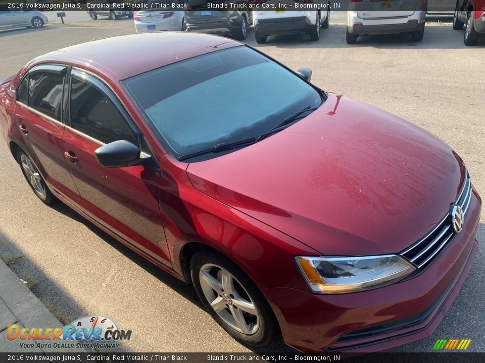 2016 Volkswagen Jetta S Cardinal Red Metallic / Titan Black Photo #4