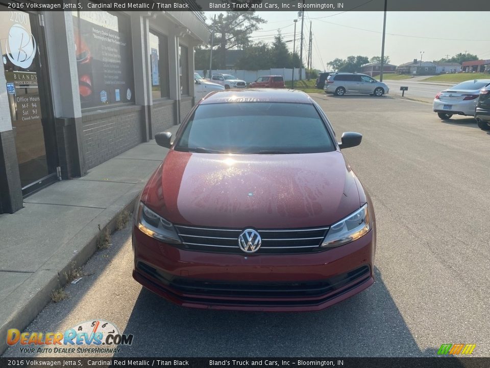 2016 Volkswagen Jetta S Cardinal Red Metallic / Titan Black Photo #5