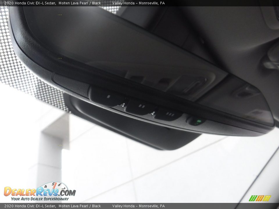 2020 Honda Civic EX-L Sedan Molten Lava Pearl / Black Photo #22
