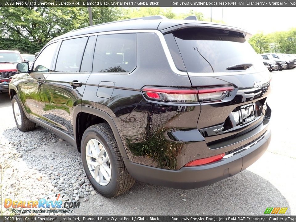 2023 Jeep Grand Cherokee L Laredo 4x4 Diamond Black Crystal Pearl / Global Black Photo #3