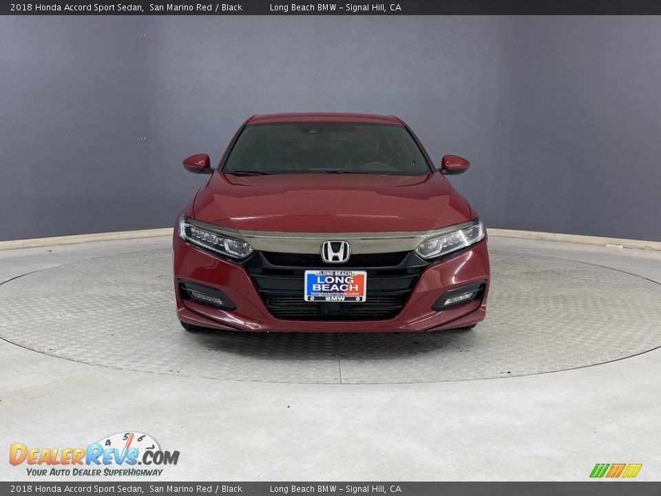 2018 Honda Accord Sport Sedan San Marino Red / Black Photo #2