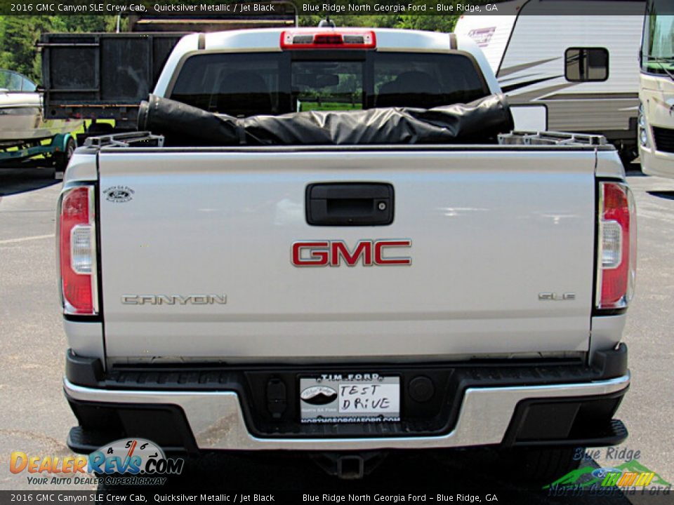 2016 GMC Canyon SLE Crew Cab Quicksilver Metallic / Jet Black Photo #4