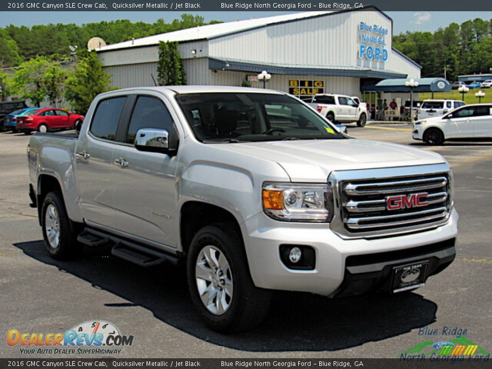 2016 GMC Canyon SLE Crew Cab Quicksilver Metallic / Jet Black Photo #7