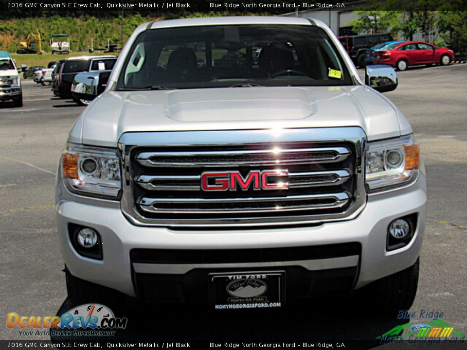 2016 GMC Canyon SLE Crew Cab Quicksilver Metallic / Jet Black Photo #8