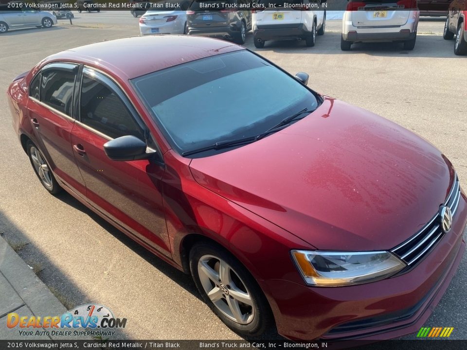 2016 Volkswagen Jetta S Cardinal Red Metallic / Titan Black Photo #28