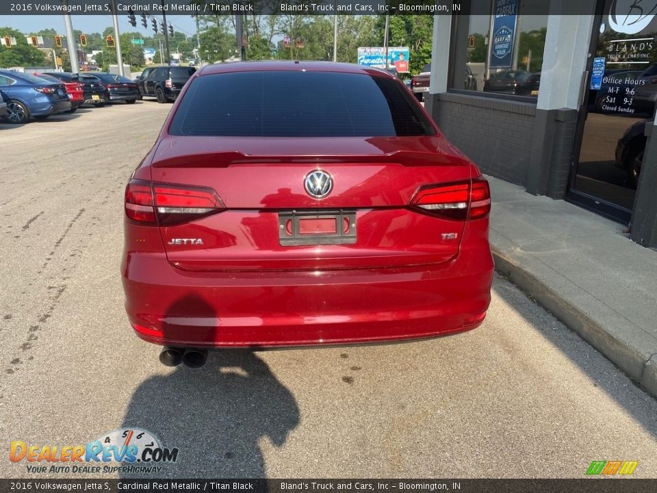 2016 Volkswagen Jetta S Cardinal Red Metallic / Titan Black Photo #30