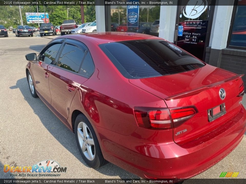 2016 Volkswagen Jetta S Cardinal Red Metallic / Titan Black Photo #33