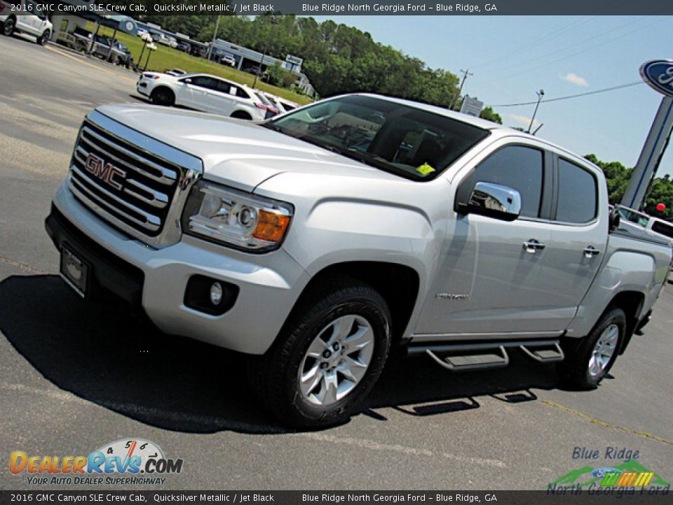 2016 GMC Canyon SLE Crew Cab Quicksilver Metallic / Jet Black Photo #23