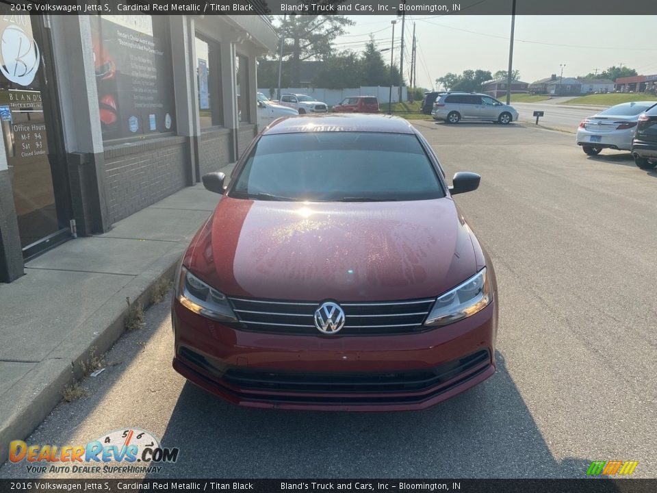 2016 Volkswagen Jetta S Cardinal Red Metallic / Titan Black Photo #34