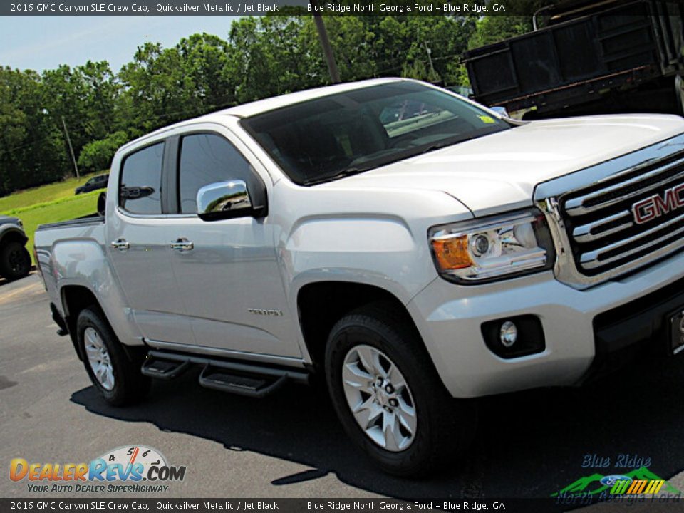 2016 GMC Canyon SLE Crew Cab Quicksilver Metallic / Jet Black Photo #24