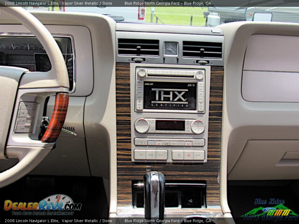 2008 Lincoln Navigator L Elite Vapor Silver Metallic / Stone Photo #18