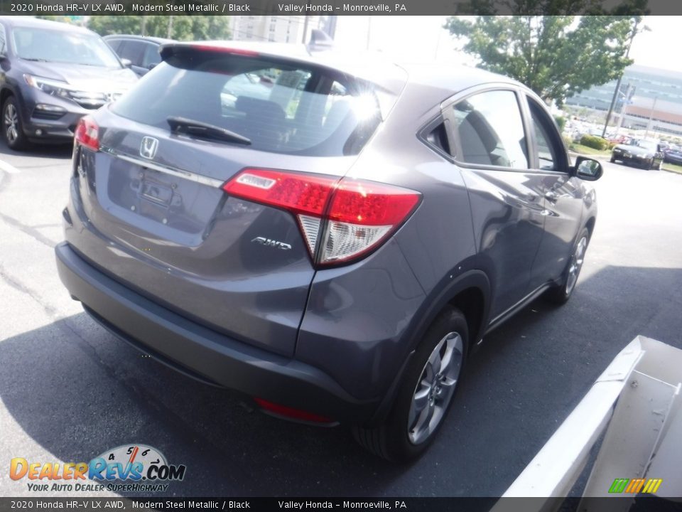 2020 Honda HR-V LX AWD Modern Steel Metallic / Black Photo #4