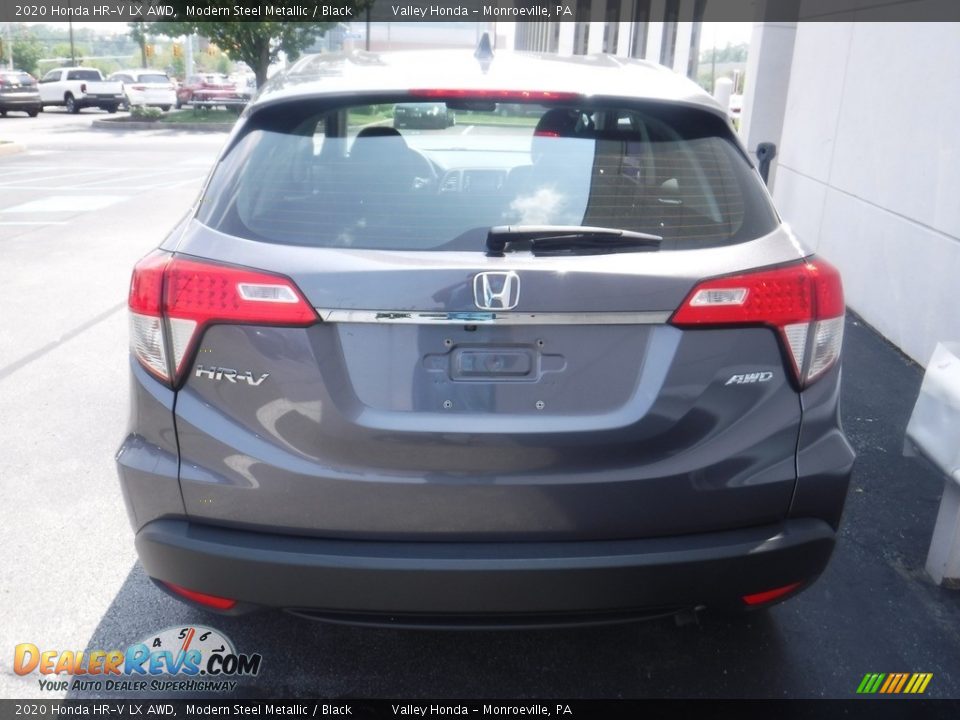 2020 Honda HR-V LX AWD Modern Steel Metallic / Black Photo #6