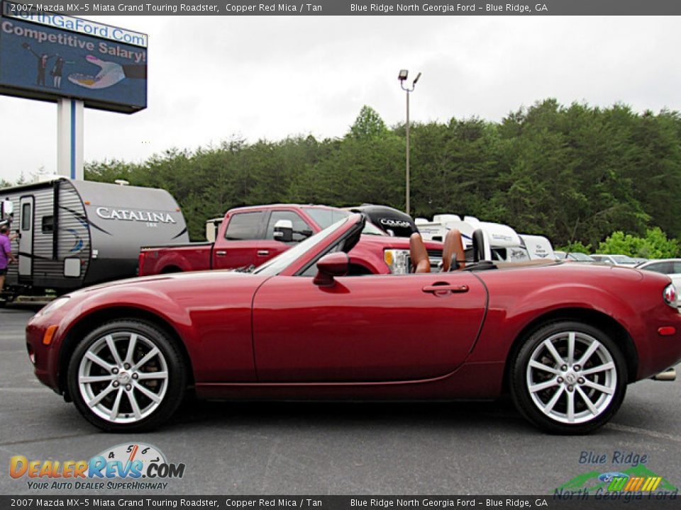 2007 Mazda MX-5 Miata Grand Touring Roadster Copper Red Mica / Tan Photo #2