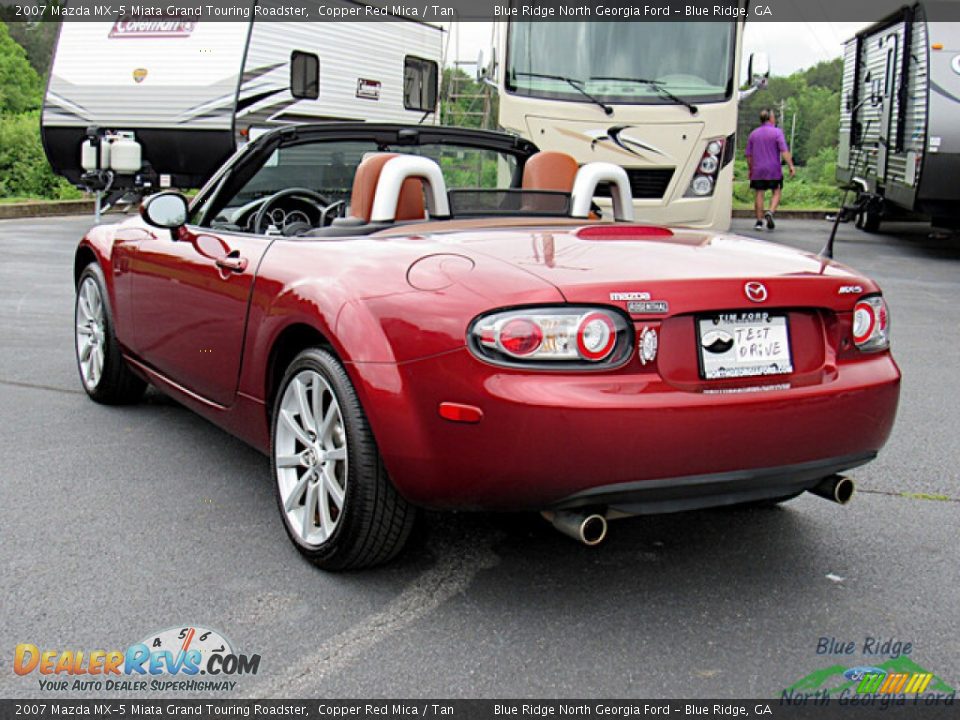 2007 Mazda MX-5 Miata Grand Touring Roadster Copper Red Mica / Tan Photo #3